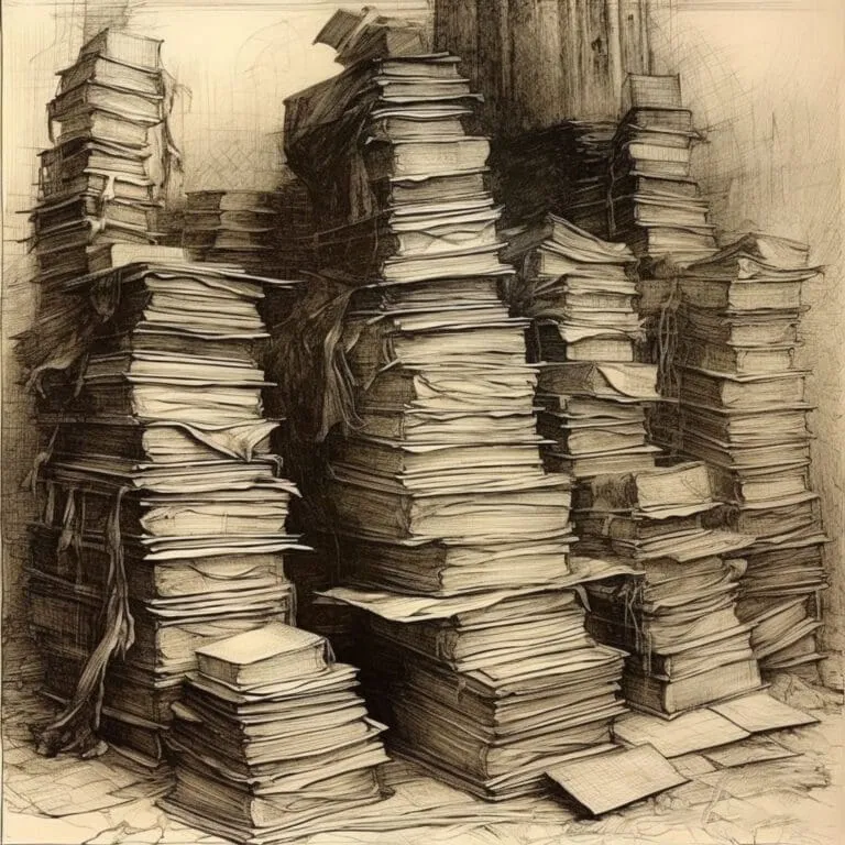Stack of paper Renaissance