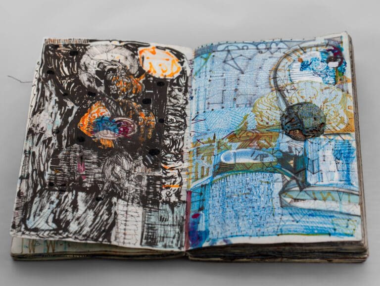 Buddhist Sketchbook pages 26 & 27