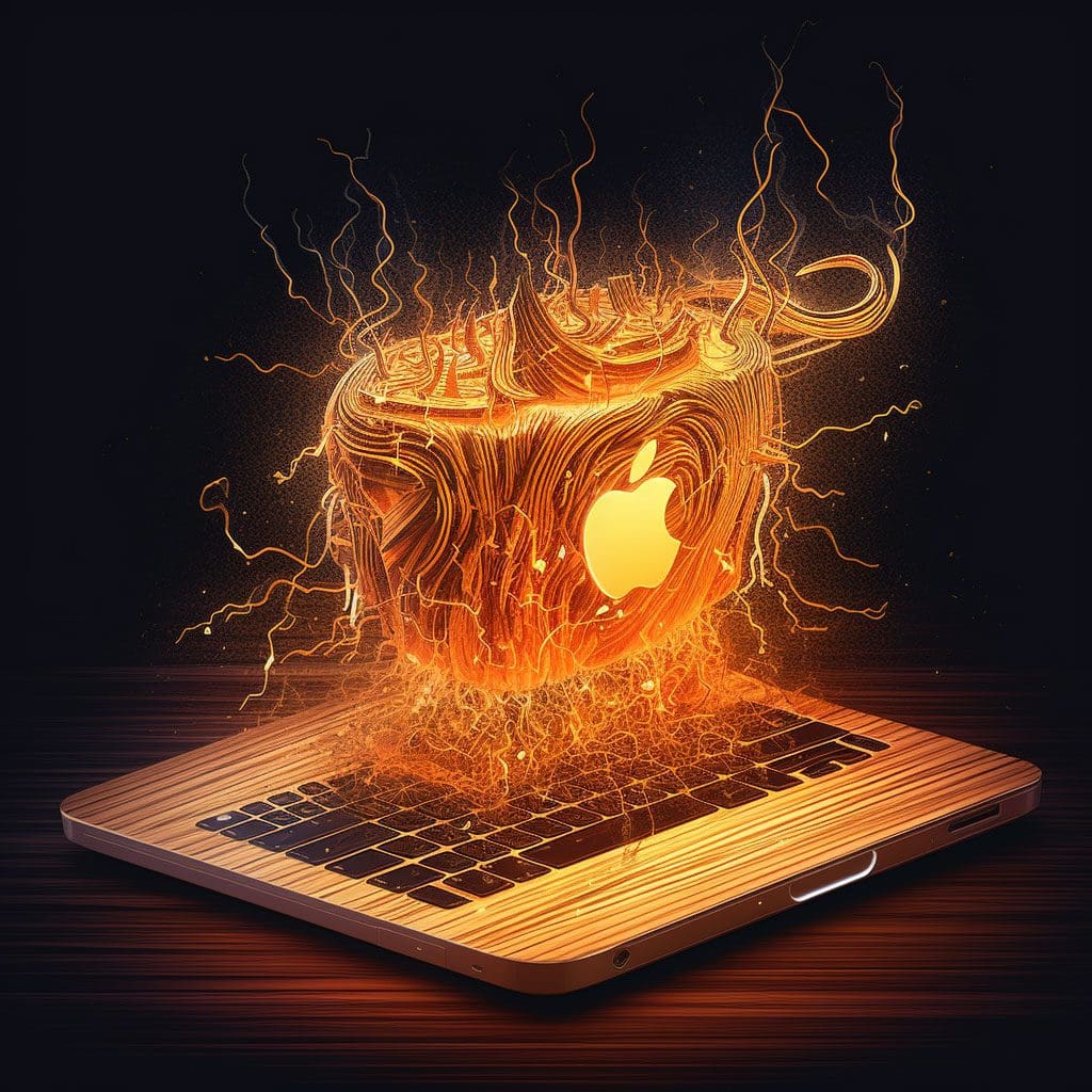 Apple Ai Burning Laptop