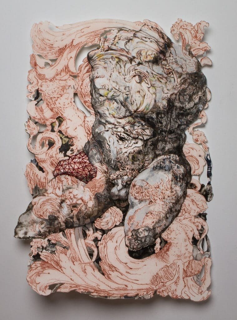 Beginning Belvedere is a draing by Milo Dlouhy on Arches Oil Paper