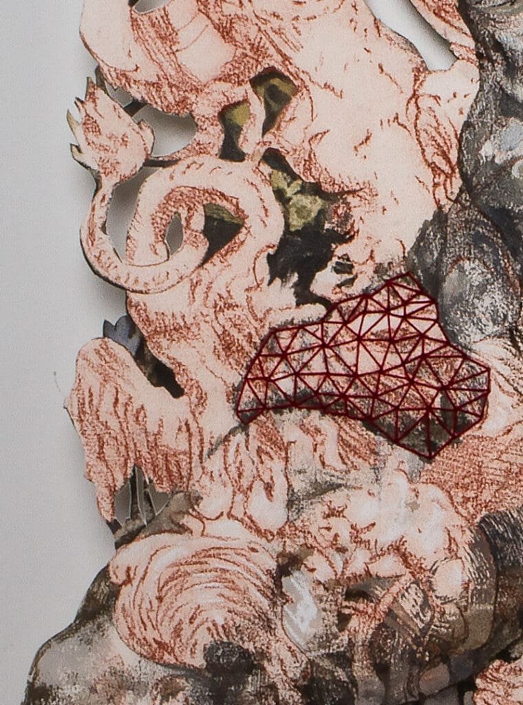 Beginning Belvedere is a draing by Milo Dlouhy on Arches Oil Paper