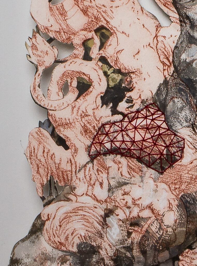 Beginning Belvedere is a draing by Milo Dlouhy on Arches Oil Paper