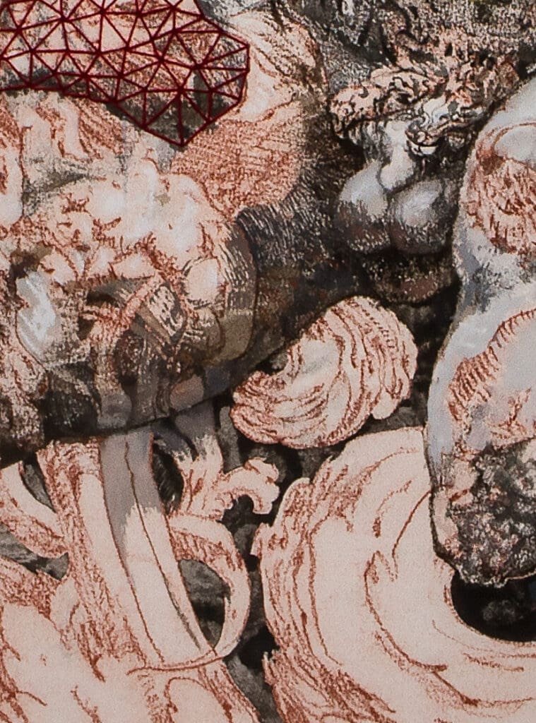 Beginning Belvedere is a draing by Milo Dlouhy on Arches Oil Paper