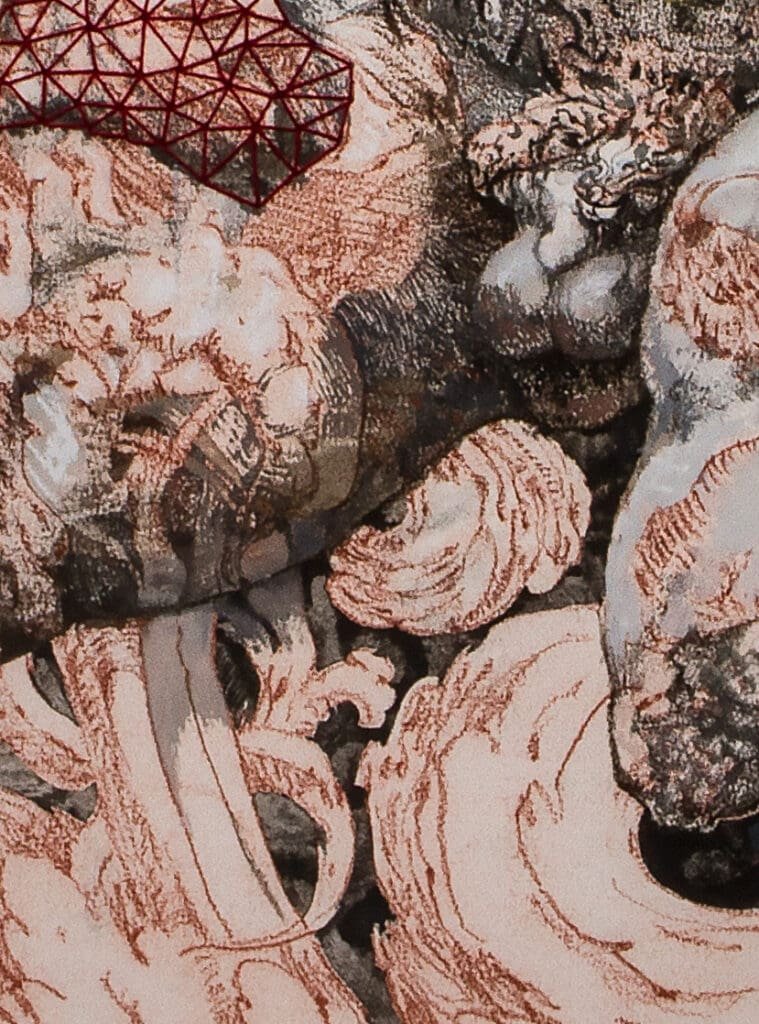 Beginning Belvedere is a draing by Milo Dlouhy on Arches Oil Paper