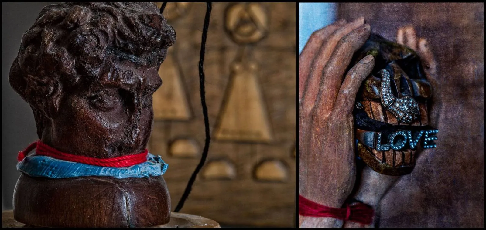 David’s Head & Love Skull